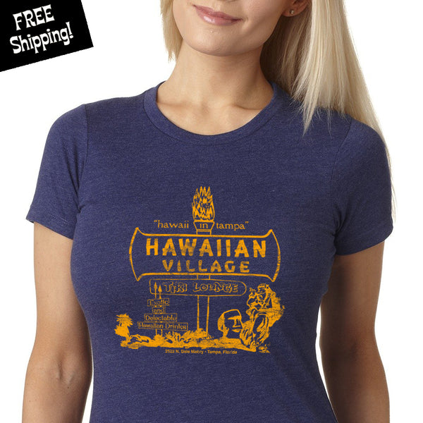 Hawaiian Village in Tampa is our featured design for December. Tiki Bar T-shirt Club 